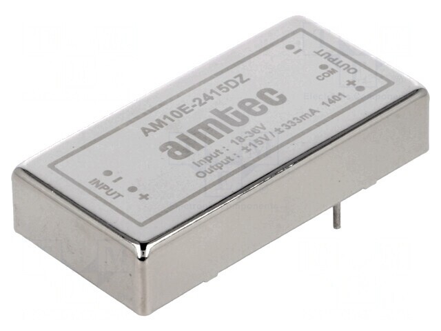 Convertor DC/DC 10W 18-36V la 15V/-15V AM10E-2415DZ