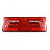 Stop Multifunctional LED Vaelart Neon V1860 Dreapta, 12/24V, 6 Functii, Triunghi Reflectorizant, 37.5x13 cm, IP68