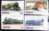 Leshoto, locomotive, transporturi 4v. nestampilata