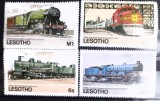 Cumpara ieftin Leshoto, locomotive, transporturi 4v. nestampilata