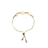 Cumpara ieftin Brățară damă reglabilă din cupru cu inimioare sidefate