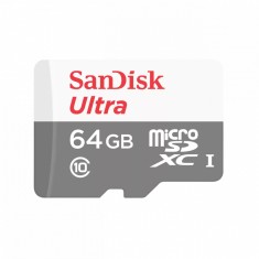 CARD MicroSD SANDISK, 64 GB, MicroSD, clasa 10, standard UHS-I U1, &amp;quot;SDSQUNR-064G-GN3MA&amp;quot; (timbru verde 0.03 lei) foto