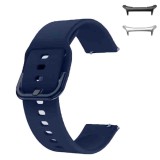 Curea din silicon compatibila cu Samsung Galaxy Watch Ultra2, Telescoape QR, 22mm, Teal Blue
