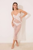 Women&#039;secret cămașă de noapte femei, culoarea alb, dantela, 3419156