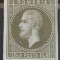 Romania 1872 - Carol l ,, Bucuresti l &#039;&#039;,1 cu 1/2 bani oliv pe verzui