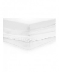 Cearceaf de pat cu elastic alb dimensiune 90x200 cm potrivit foto