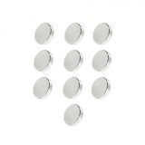 Set 20 magneti foarte puternici, disc, simplu, 10mm X 5 mm, gri