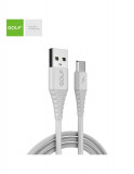 Cablu incarcare micro USB 3A ALB, 64t GOLF, Oem