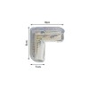 Set 2 aparatori din silicon pentru colturi 4x4x1.5 cm Ikonka IK6861