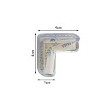 Set 2 aparatori din silicon pentru colturi 4x4x1.5 cm Ikonka IK6861