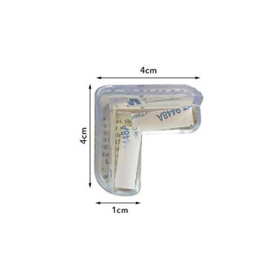 Set 2 aparatori din silicon pentru colturi 4x4x1.5 cm Ikonka IK6861 foto