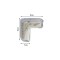 Set 2 aparatori din silicon pentru colturi 4x4x1.5 cm Ikonka IK6861