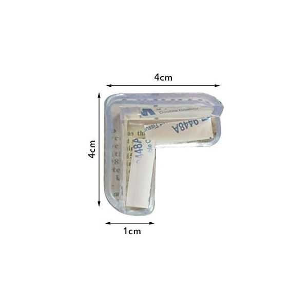 Set 2 aparatori din silicon pentru colturi 4x4x1.5 cm Ikonka IK6861