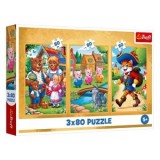 Puzzle 3 Povești Clasice pentru Copii - Dezvoltare Cognitivă, CMCLASS