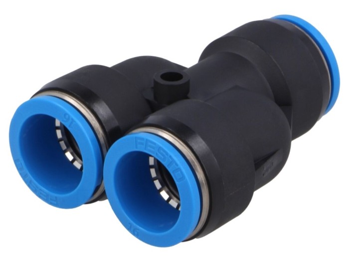 Conector teu mufabil polimer 16mm