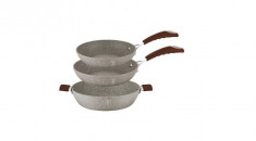 Set 2 tigai+1cratita cu acoperire piatra marmorata BH Stone Touch Handy KitchenServ foto