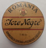 Icre negre// cutie de tabla Administratia Generala a Pescariilor Statului, perioada regalista