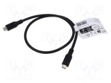 Cablu USB 3.2 USB C Goobay 0,5m negru 10Gbps