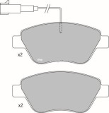 Set placute frana,frana disc FIAT PANDA (169) (2003 - 2016) KRIEGER 0950006398