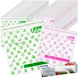 Set de 40 pungi resigilabile pentru alimente &ndash; doua dimensiuni 20,5&times;21 cm si 24&times;29 cm Handy KitchenServ