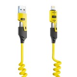 Cablu de date tip c, lightning, usb, 4in1, incarcare rapida, 65w, flexibil,