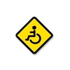 Abtibild &quot;PERSOANE CU DIZABILITATI&quot; Cod: TAG 041 / T2 Automotive TrustedCars
