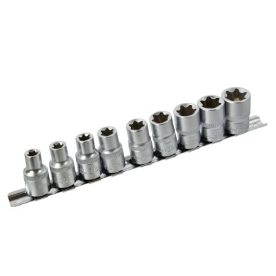 Set 7 chei tubulare cu actionare 1/2, TX interior E12-E24 ProAdvanced PowerfulTools foto