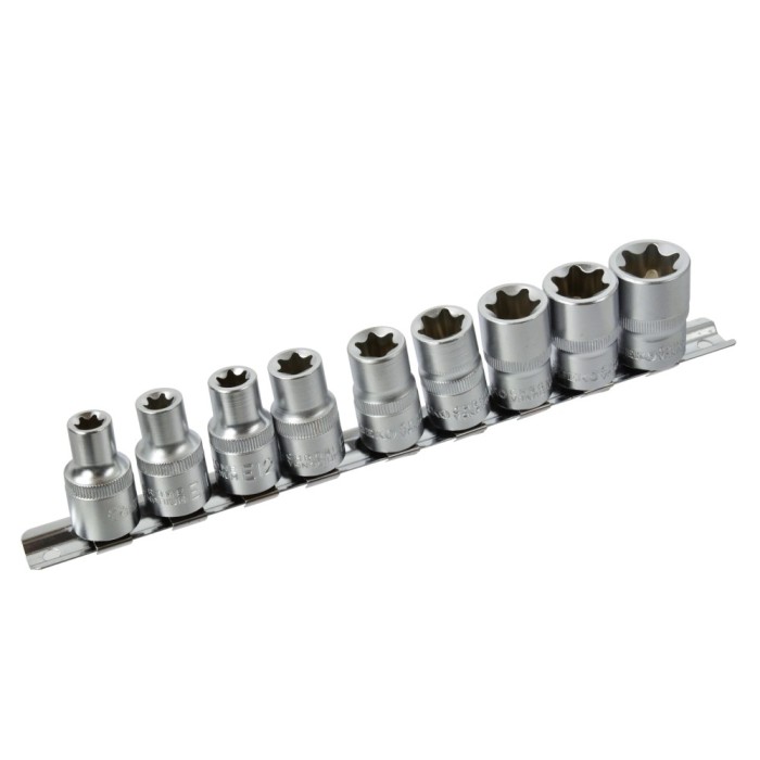 Set 7 chei tubulare cu actionare 1/2, TX interior E12-E24 ProAdvanced PowerfulTools