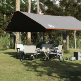 Prelata de camping, gri si portocaliu, 420x440 cm, impermeabila GartenMobel Dekor, vidaXL