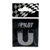Autocolant 3D crom Type-3 (28mm) litera - U Garage AutoRide