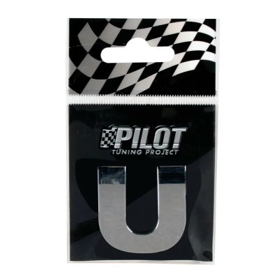 Autocolant 3D crom Type-3 (28mm) litera - U Garage AutoRide foto