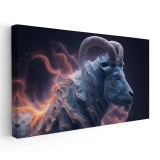 Tablou semn zodiacal capricorn 1735 Tablou canvas pe panza CU RAMA 60x120 cm