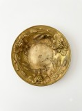 Bol Fructiera Vintage Alamă Stil Rococo Art Nouveau / Jewelry Bowl / Art Deco Brass Bowl