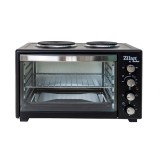 Cuptor electric cu doua plite, Serhas, putere 1600W, 45litri, temporizator,