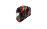 Casca Moto Integrala SMK Stellar Swank MADA672 M, Negru/Rosu, Unisex, Viziera Clara, Compatibila Pinlock