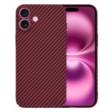 Husa iPhone 16 Plus Asteroid GSM Carbonite FiberShell, rosu