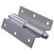 Balama ingenuncheata din aluminiu, pentru usa, saten, pe stanga, 100 x 25 mm, 10 buc / set