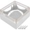 Carcasă universală ABS gri 115mm x 125mm x 58mm cu garnitură
