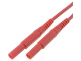 Cablu de masurare SCH&Uuml;TZINGER 16A Mufa banana 4mm 1m Rosu PVC CAT III 1000V