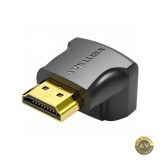 Adaptor Video Vention Angled HDMI - HDMI 4K Negru AINB0