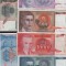 Set / lot 30 bancnote dinari Iugoslavia / Hiperinflatia 90 - 94 starea din scan