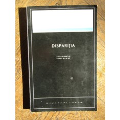 Dumitru Solomon - Disparitia (cu dedicatia si autograful autorului)