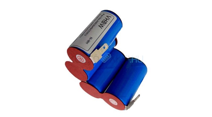 VHBW Baterie AEG 63BCC01 for - 3000mAh, 4.8V, NiMH