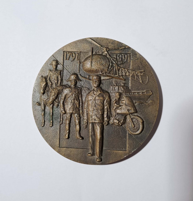 Medalie din anul 1991 Bicentenarul Jandarmeriei Franceze