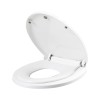 Capac de toaleta cu reductie 2 in 1, flippy, pentru copii si adulti, coborare lenta si silentioasa, instalare usoara, din pp5 , in forma de u, alb