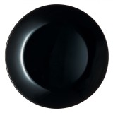 Farfurie Intinsă Opal, 25 cm, Negru, Compatibilă Mașină De Spălat Vase și Cuptor Microunde, Oem