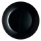 Farfurie Intinsă Opal, 25 cm, Negru, Compatibilă Mașină De Spălat Vase și Cuptor Microunde