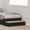 VidaXL Sertare pentru pat cu sertar Stejar negru 90 x 36.5 x 16.5 cm 866932