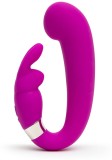 Vibrator Mini G-Spot Happy Rabbit Curve, Violet, 15 Vibratii