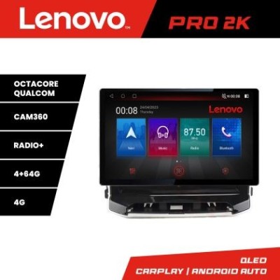 Navigatie Jeep Compass 2021- Lenovo Qled 13 inch 2K Octa Core 4+64 360 DSP ADAS carplay android auto radio internet kit-compass2021+PRO-2K-13-4+64+kit foto